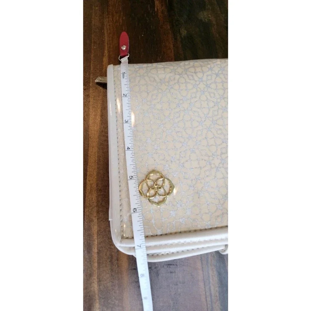 Kendra Scott Zip Away Jewelry Organizer Beige/Gold NWT